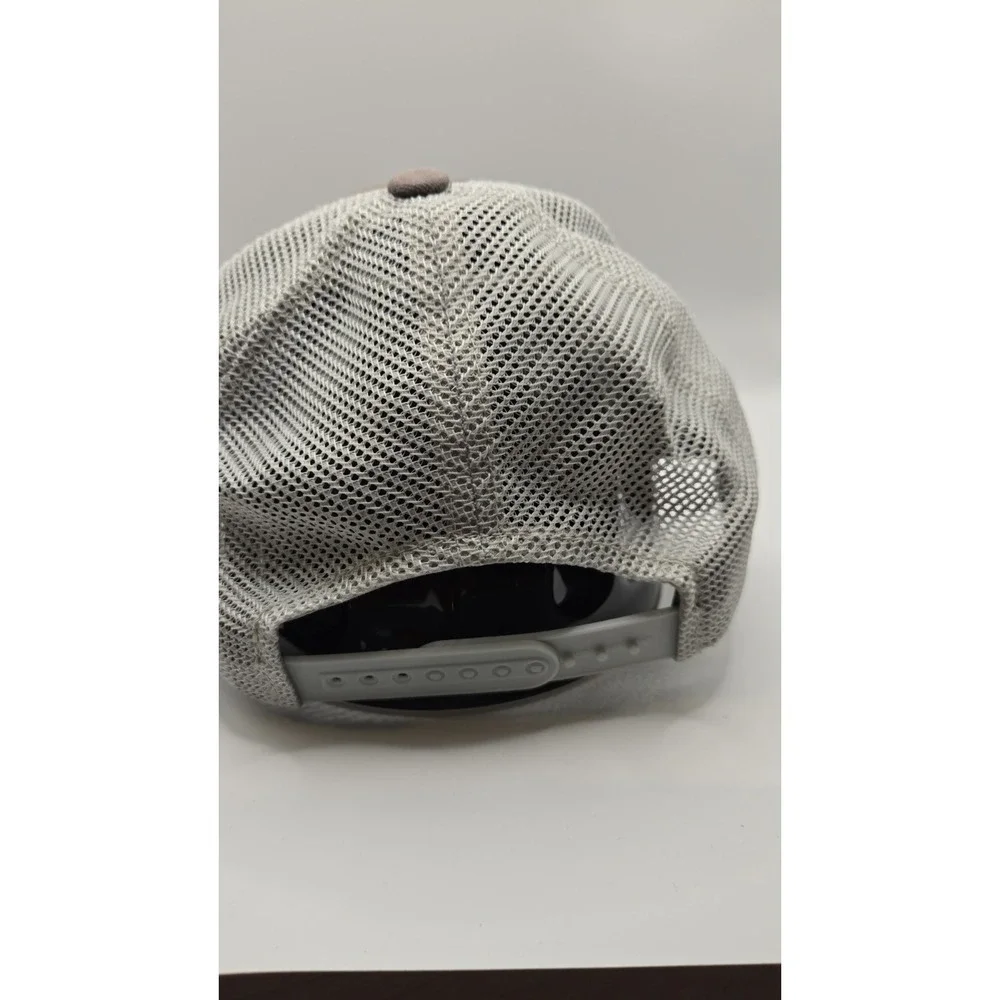 Costa Del Mar Marlin Trucker Hat Brown White Mesh Snapback Fishing Cap Logo